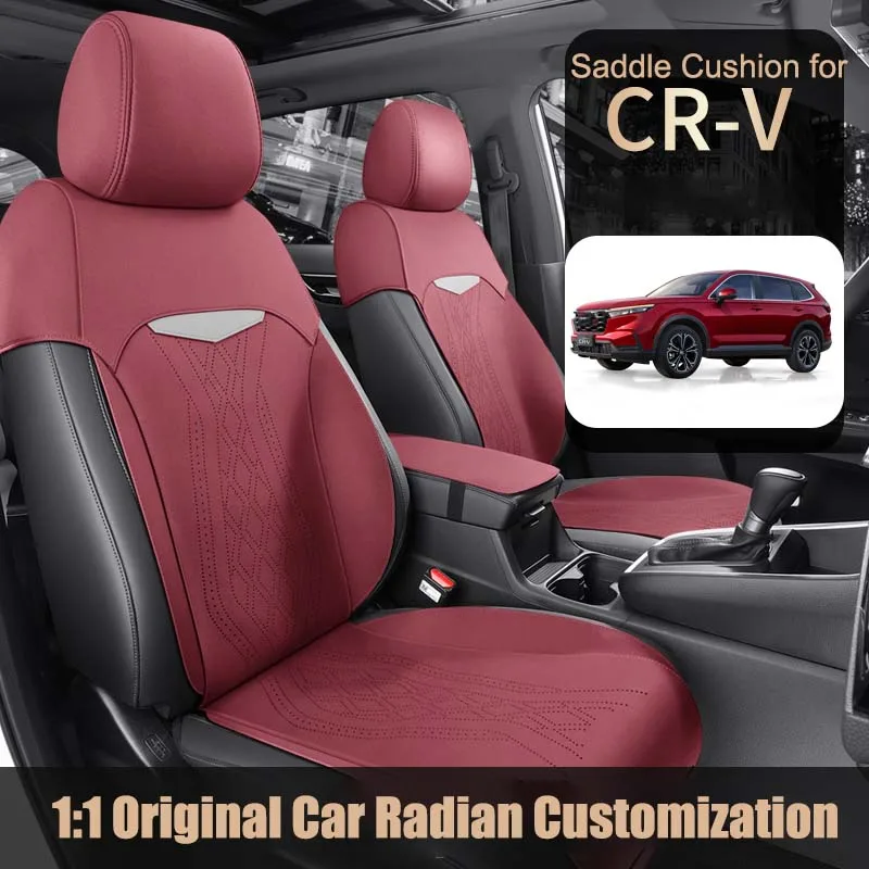 

Car Seat Cover Specific Customize for Honda CR-V Suede Breathable Saddle Cushion for Car Seat 7 Seats