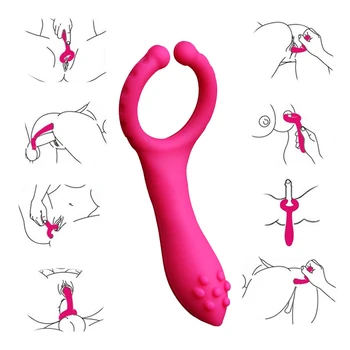 Female Vibrator G Spot Clitoris Stimulator Vibrating Cock Ring For Couple Vagina Massager Sex Toys for Adult 18 5