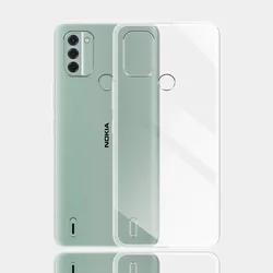 Premium Clear Silicone Soft TPU Phone Case for Nokia C31 - Transparent Coque Protection (Clear)