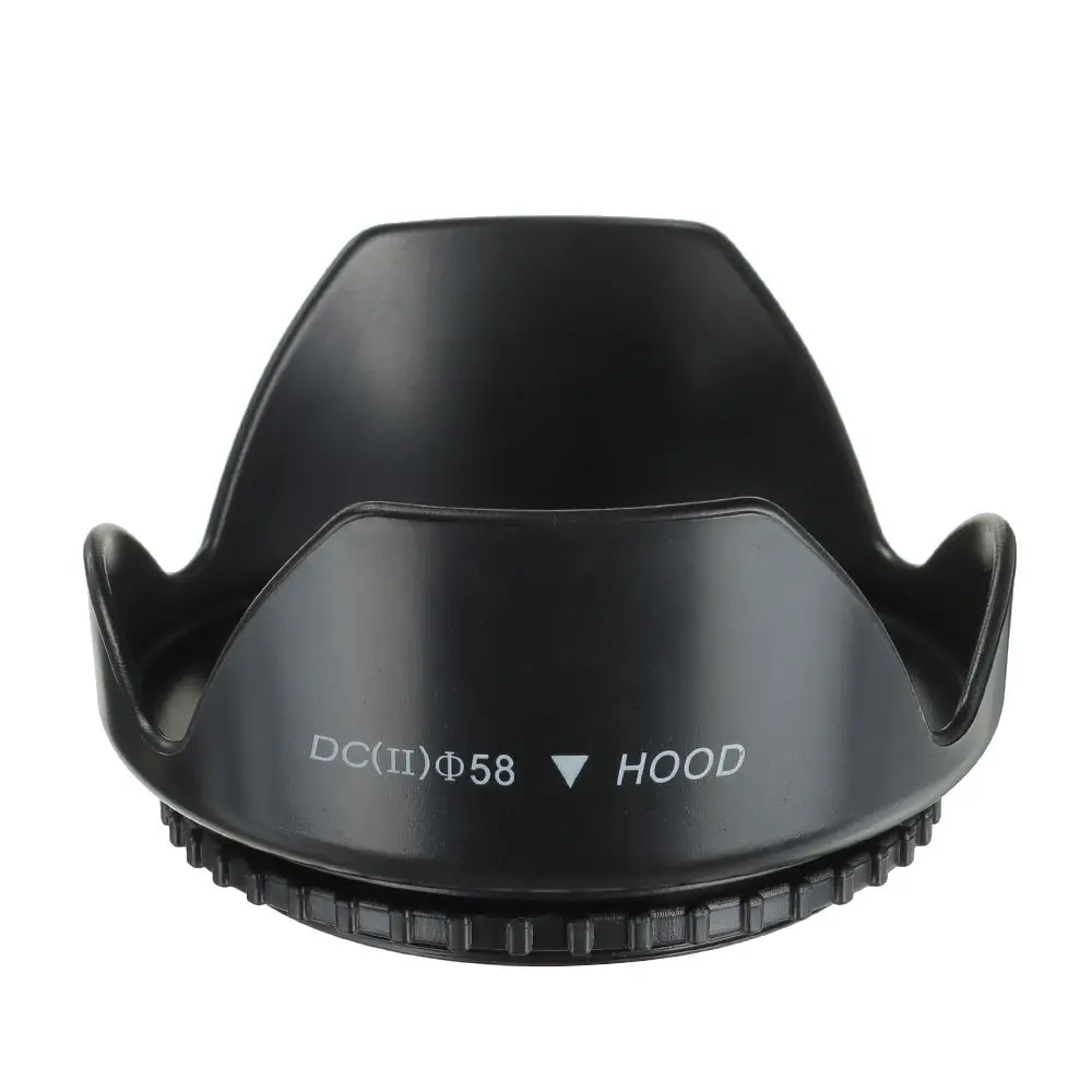 Universal Black Camera Lens Sunshade Hood