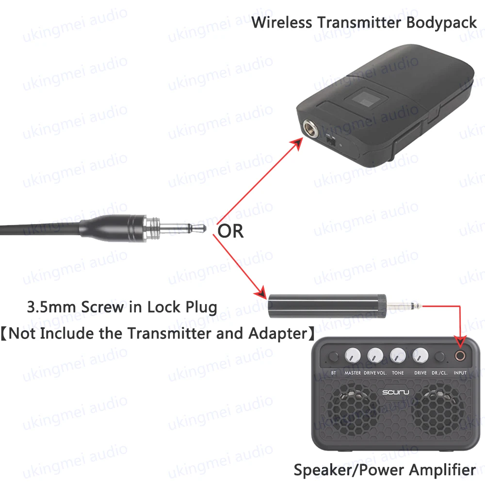 Supercardioid Condenser Microphone for Viola Acoustic Violin Musical Instrument Microphone for Body Belt-pack Transmitter System