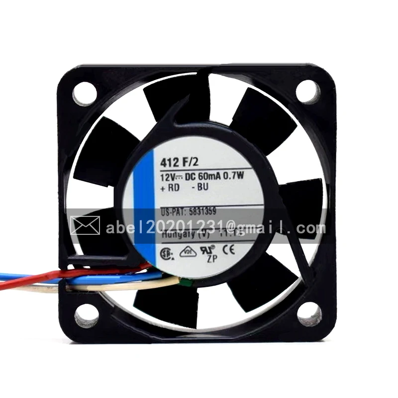 

Новый оригинальный 412F/2 412 F/2 DC 12V охлаждающий вентилятор 4010 4 см 40*40*10 мм