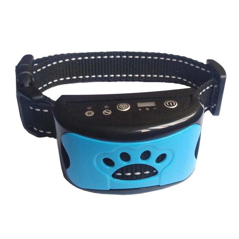 Rechargeable Dog Bark Collar Waterproof Pet Anti Bark Collar Stop Barking Device No Harm Control for Pet Dog Trainning Collars