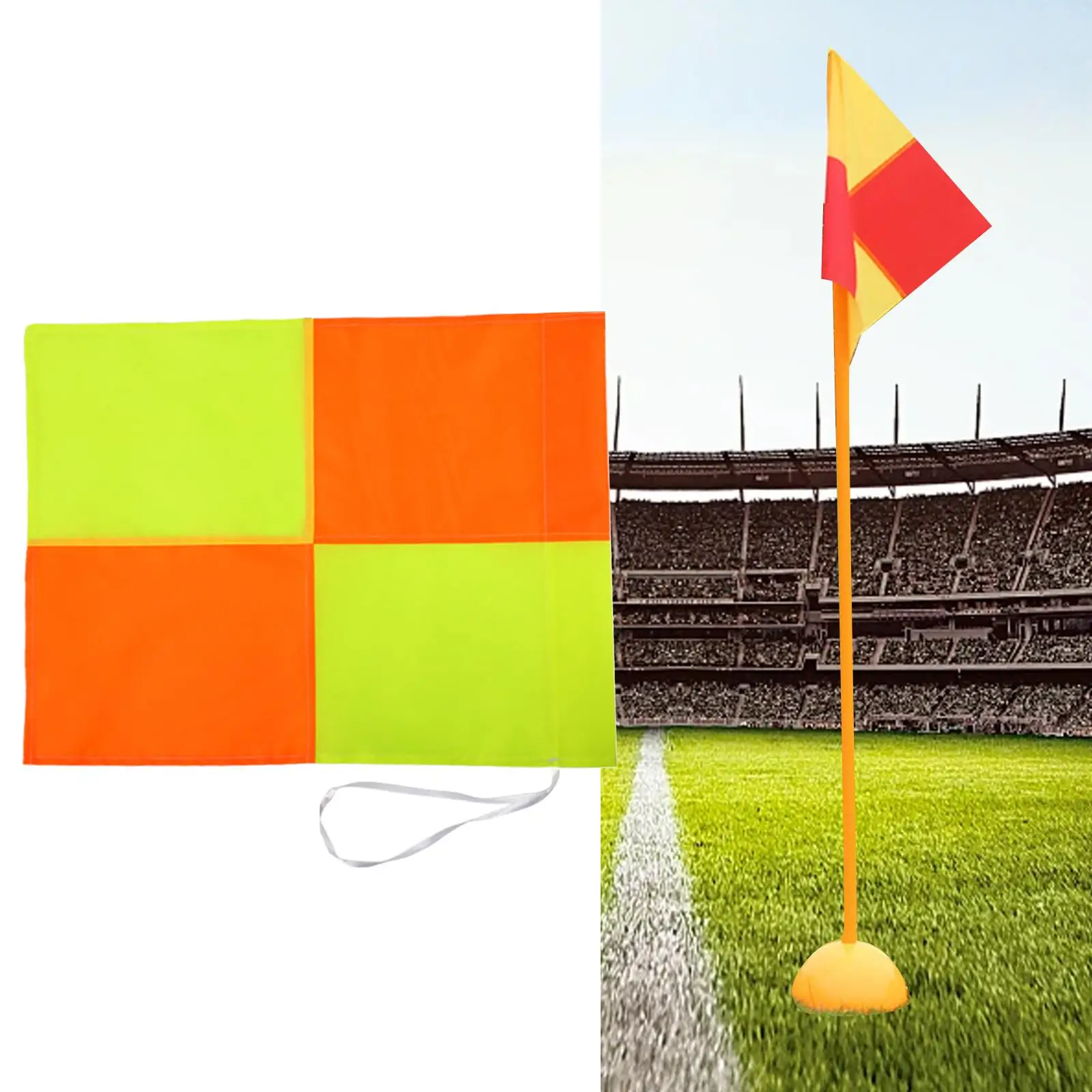 Soccer Corner Flag, Soccer Pole Flag for Sport Match Field, Playing Field