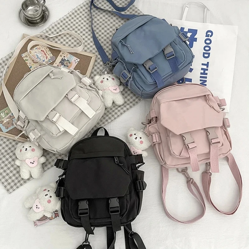 Women's Fashion Kawaii Mini Backpack Shoulder Bag for Teenage Girls Multi-Function Small Bagpack Ladies Travle School Backpacks