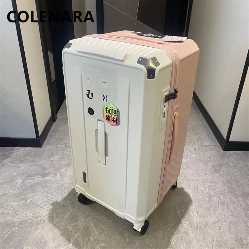 

COLENARA Women's Luggage Large Capacity Trolley Case Trolley Style Travel Bag 20"22"24"26"28"30"32"34"36"40 Inch Suitcase