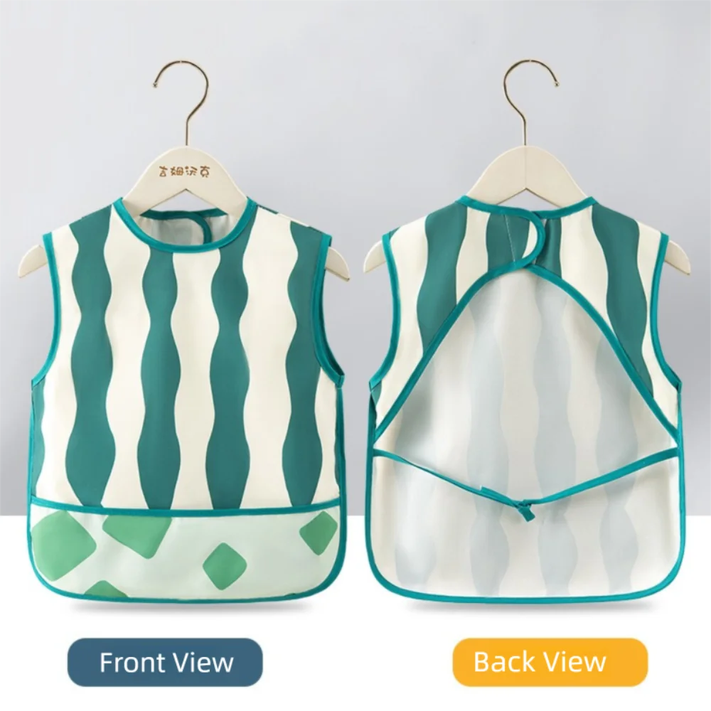 Waterproof EVA Baby Bibs with Adjustable Straps for Summer