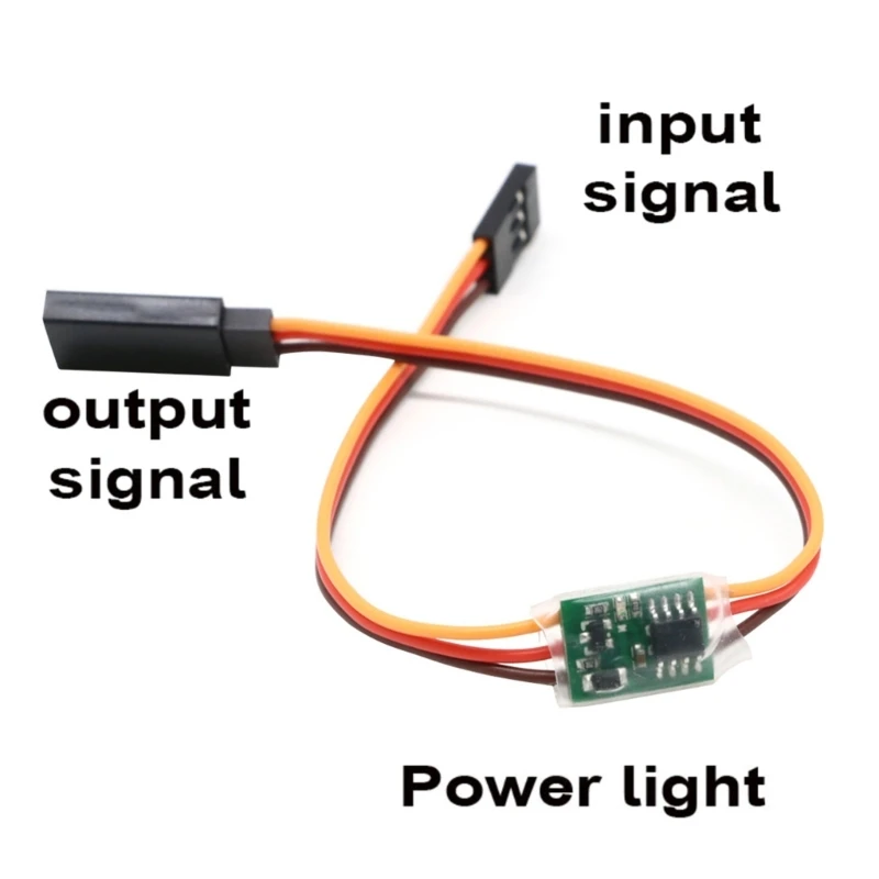 M6CA PPM/PWM Servo Signal Amplifier 180 Degree Steering Gear Signal Expander 3V-16V Extension Cord for RC Drone- DIY