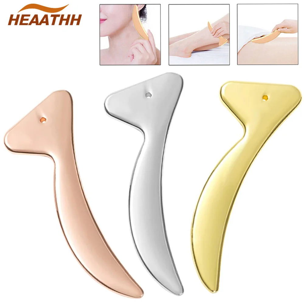 1Pcs Eye Cream Applicator Metal Eye Roller Massage Stick Cosmetic Spatulas Anti Wrinkle Facial Spoon Face Thining Care Tools