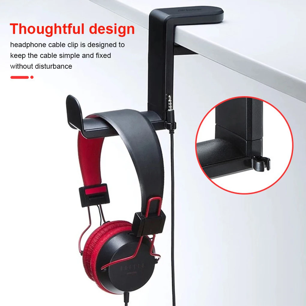 

Table Headphone Bracket Hanging Headset Holder Stand Mount Organizer