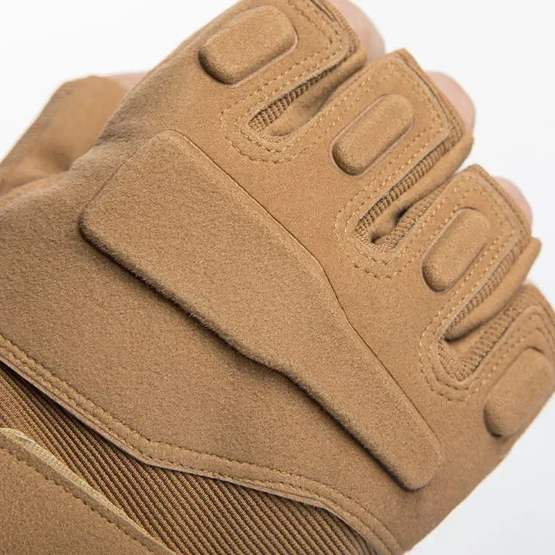 Non-slip Tactical Half Gloves Breathable Airsoft Sport Gloves Half Finger Men Women Combat Shooting Hunting Fitness Fingerless 2
