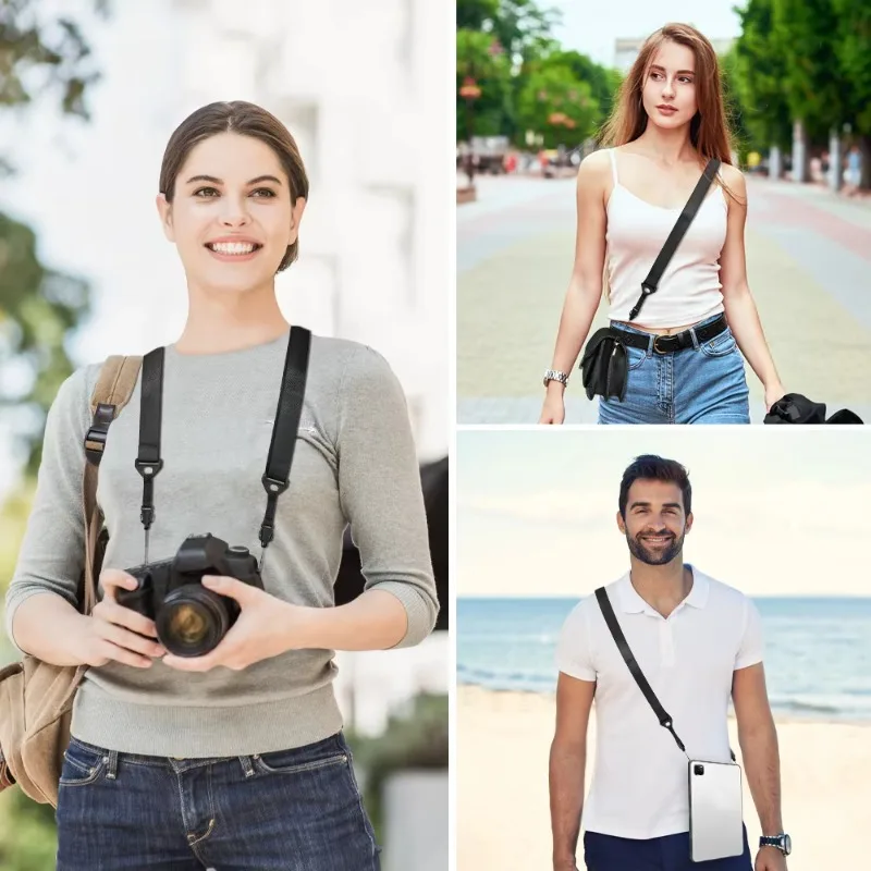 캐논 EOS R5 R6, 니콘 Z7 Z6, A6400 A7M4 A7C, 후지 XT4 마이크로 DSLR용 다기능 카메라 숄더 스트랩 퀵 릴리즈 벨트
