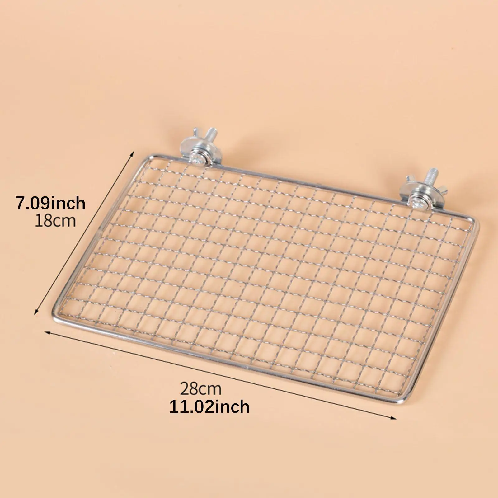 Parrot Perch Stainless Steel Easy to Clean Cage Accessories for Cockatiels Cockatoos Canaries Budgerigars Small to Large Birds