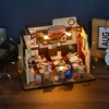 DIY Wooden Miniature Model Kit Classroom Casa Doll Houses 3D Puzzle Dollhouse With Furniture Lights for Friends Birthday Gifts 4