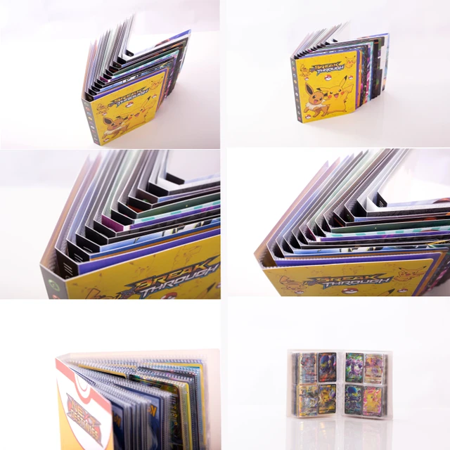 240 Pcs Holder Album Pokemon Map Toy Collections Pokemon Cards Coloring Binder Album Book Top Loaded List Toy Gift for Children 5