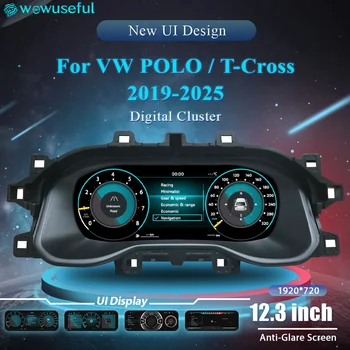 Wowuseful-tablero Digital de 12,3 pulgadas para VW POLO t-cross Jatta, cabina de instrumentos virtuales de 2019-2025 años 1