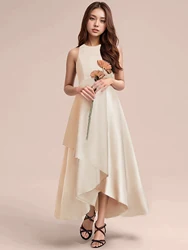 Elegant Dark Green Long Dress - 16Y (Khaki)