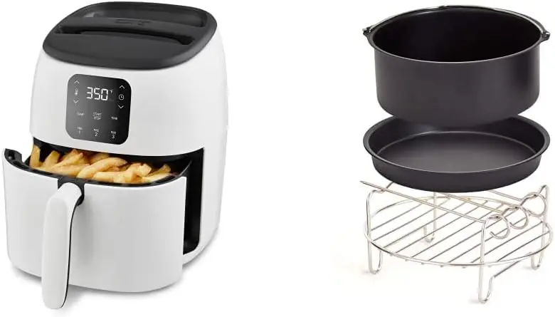 

Tasti-Crisp Digital Air Fryer with AirCrisp Technology, Custom Presets, Temperature Control, and Auto Shut Off Feature, 2.6 Quar