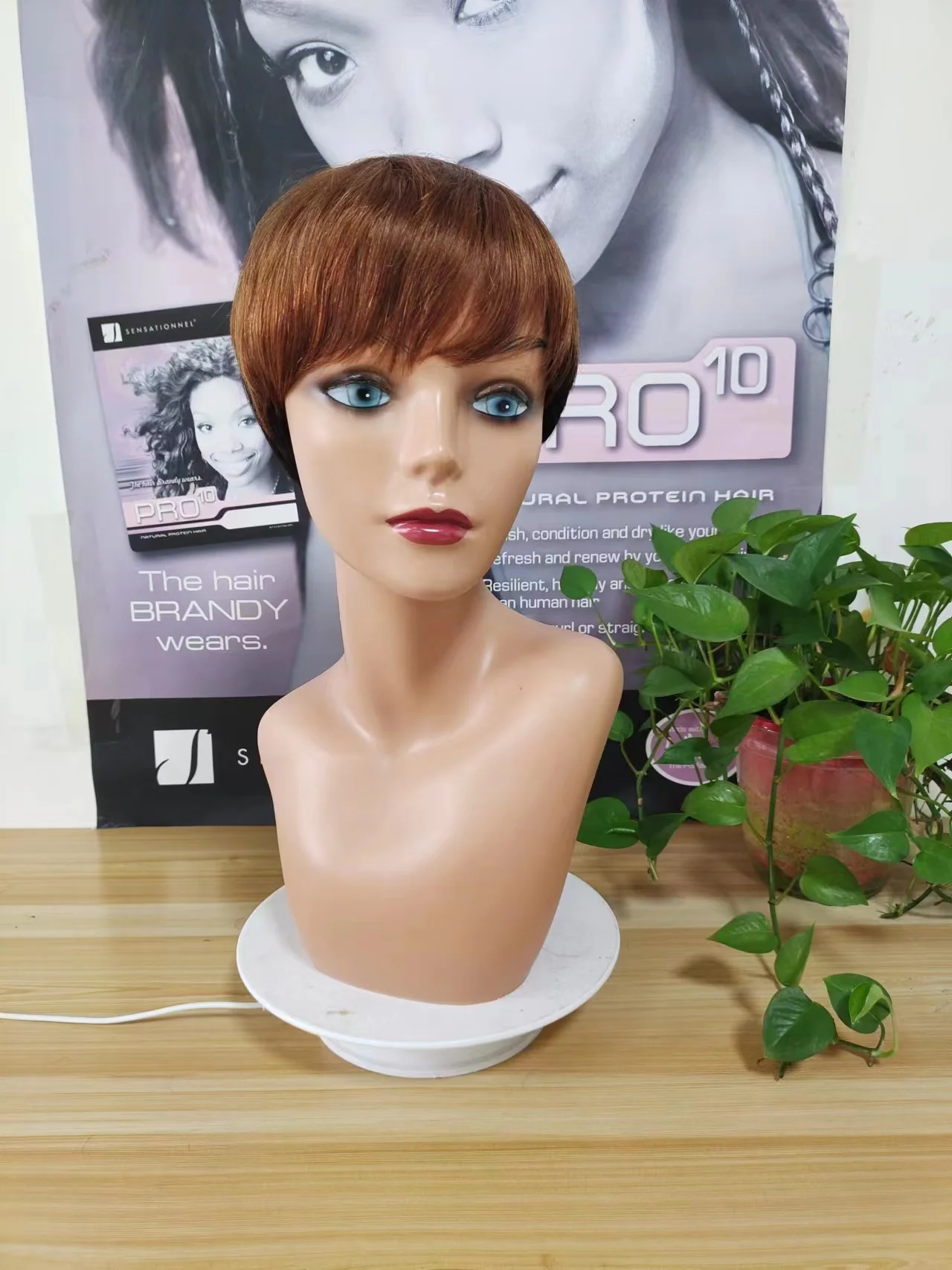 Parrucca Corta Con Pizzo Front 13x4x1T, Capelli Umani, Taglio