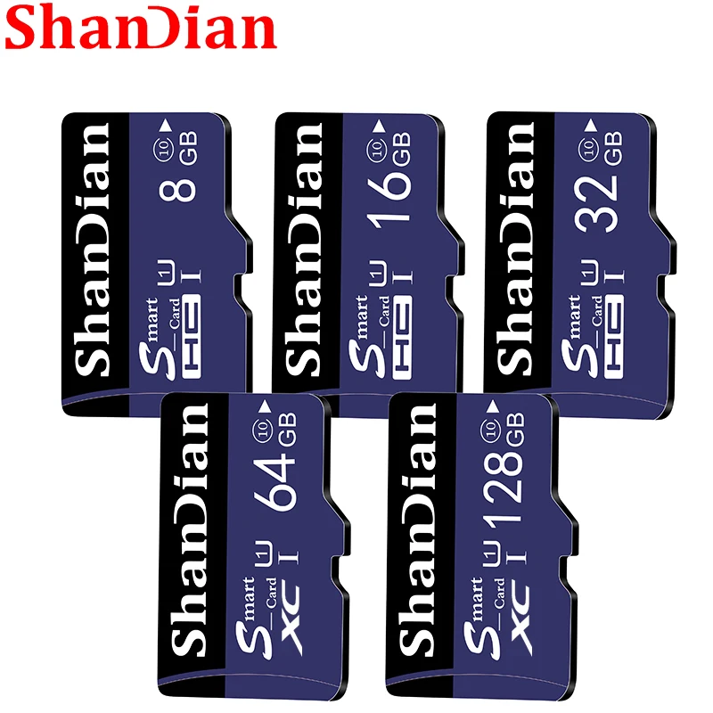 SHANDIAN Smart SD Card 128gb Memory Card High Speed Class 10 64gb 32gb