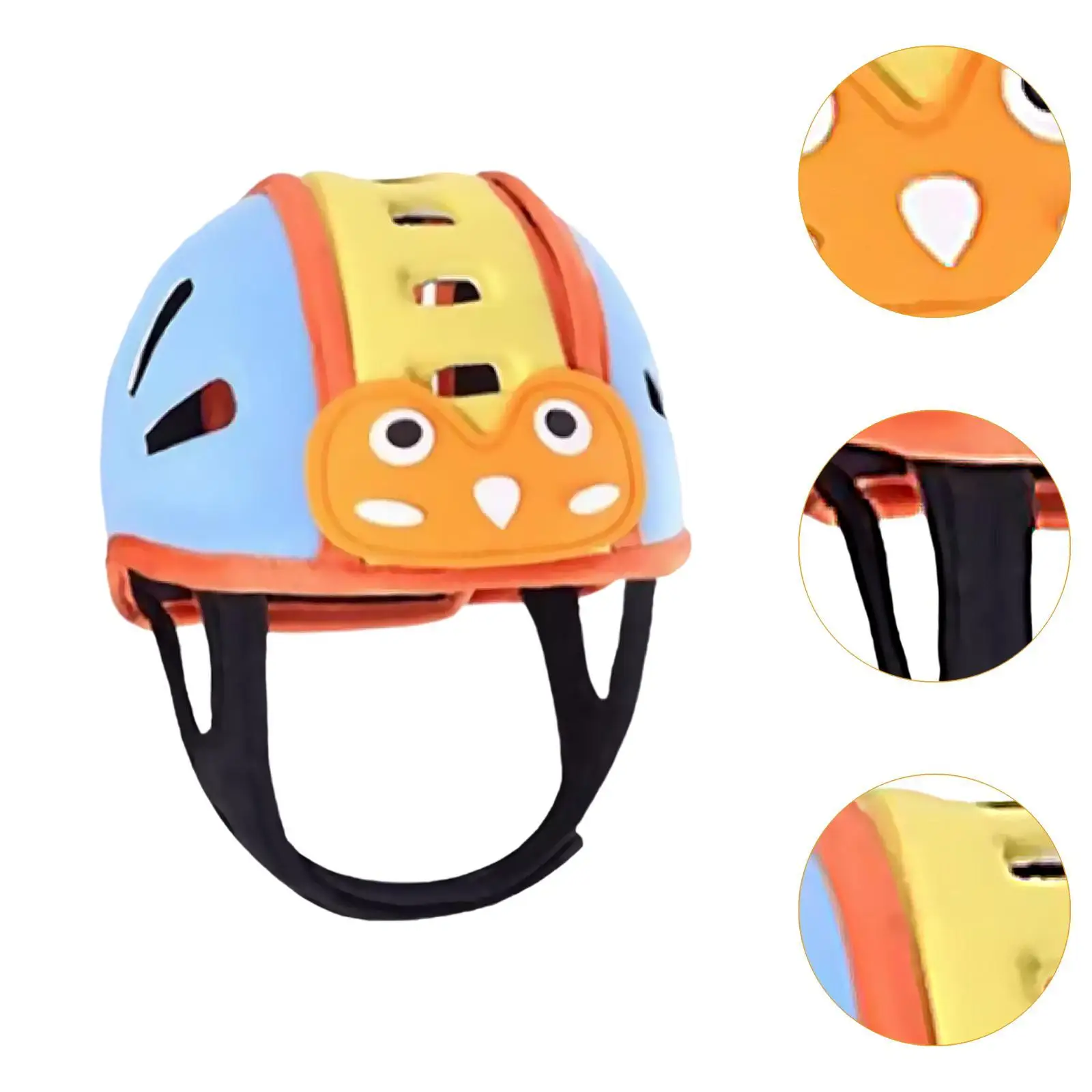 Baby Helmet Hat Comfortable Anti Fall Anti Collision Soft Lightweight Infant Helmet for Crawling Walking for Infant Boys Girls 5