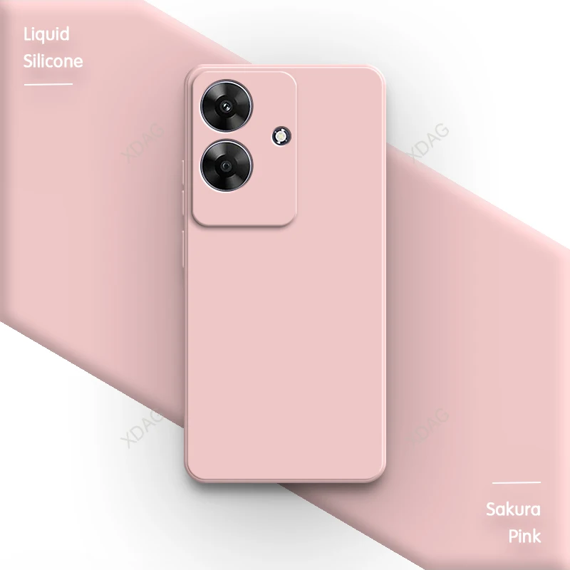 Liquid Silicone Square Lens Protection Phone Case - Classic Straight Edge Back Cover