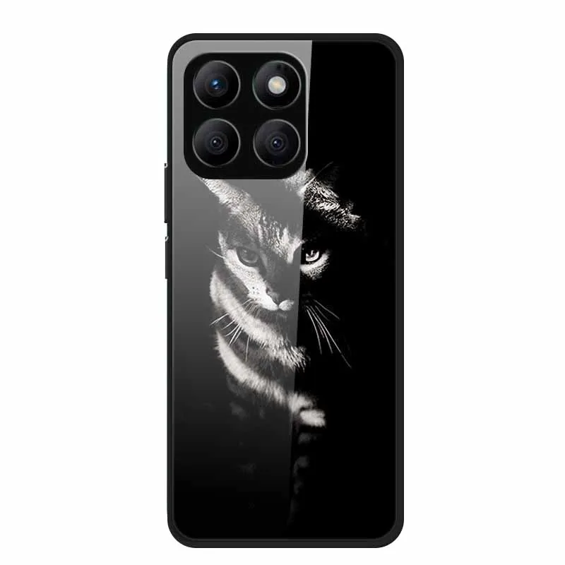 Enhanced Tempered Glass Protective Phone Case with Soft Bumper Design