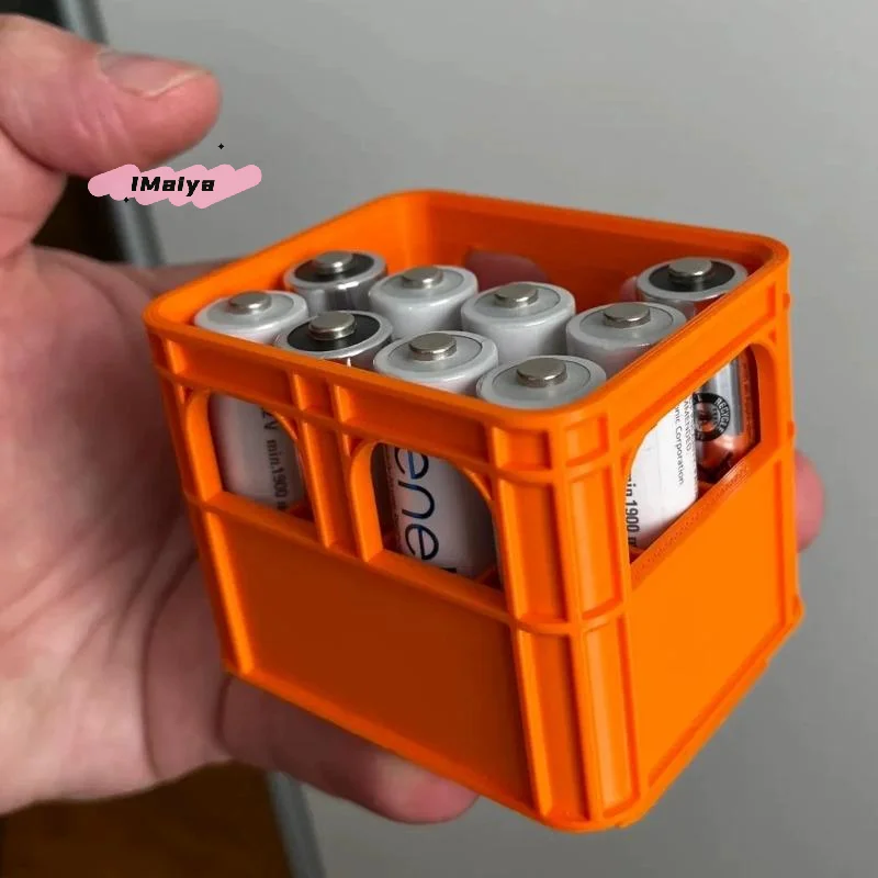 1Pc 3D Printed Stackable Battery Storage Box DIY Beer Crate for No.5 AA ...