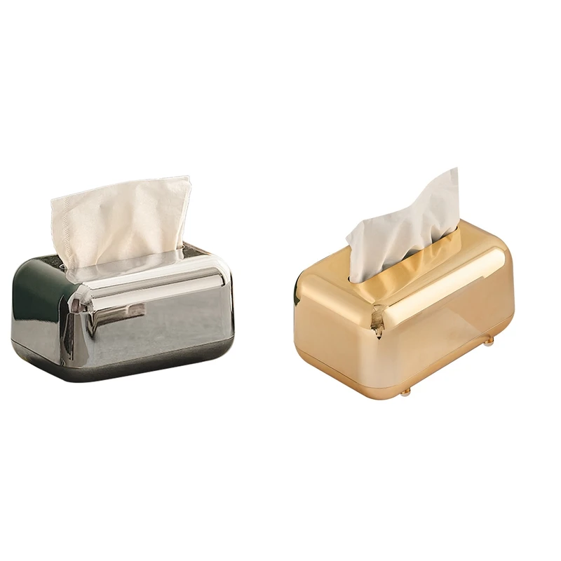 

Роскошные серебряные коробки для салфеток, держатель для салфеток, органайзер для бумаги, украшение, Рабочий стол для рукоделия, простой в использовании, 18x12x11 см