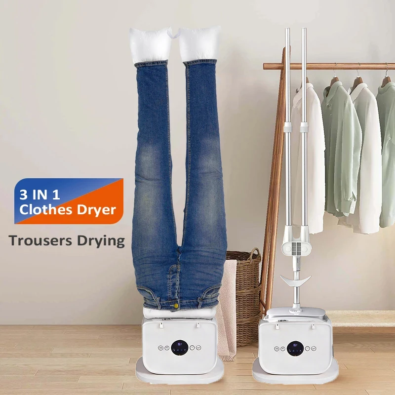 Semi-Automatic Electric Heated Air Dryer Ironing Steam Machine Foldable Clothes Shoes Drying Heating Portable Electric Clothes 2