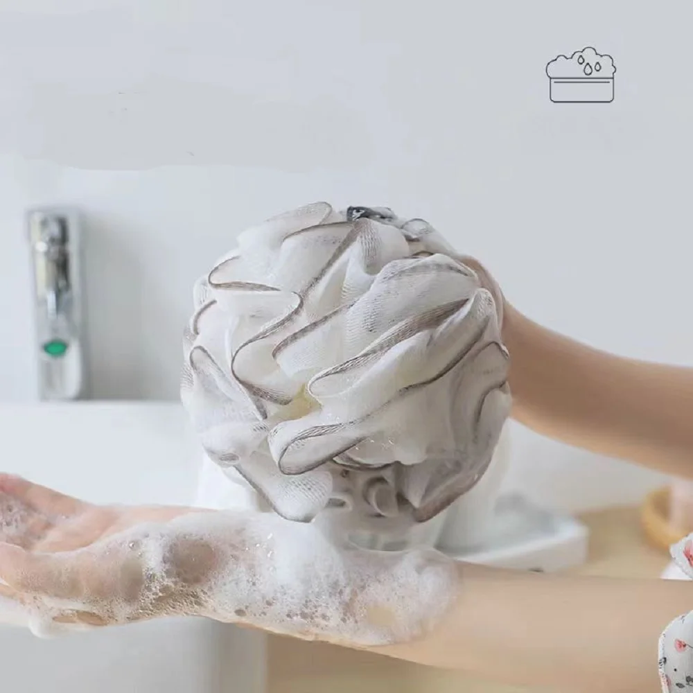 S/M/L/XL PE Bath Rubbing Pearl Rubbing Bath Bubbling Bath Towel Wash Ball Bath Flower 3