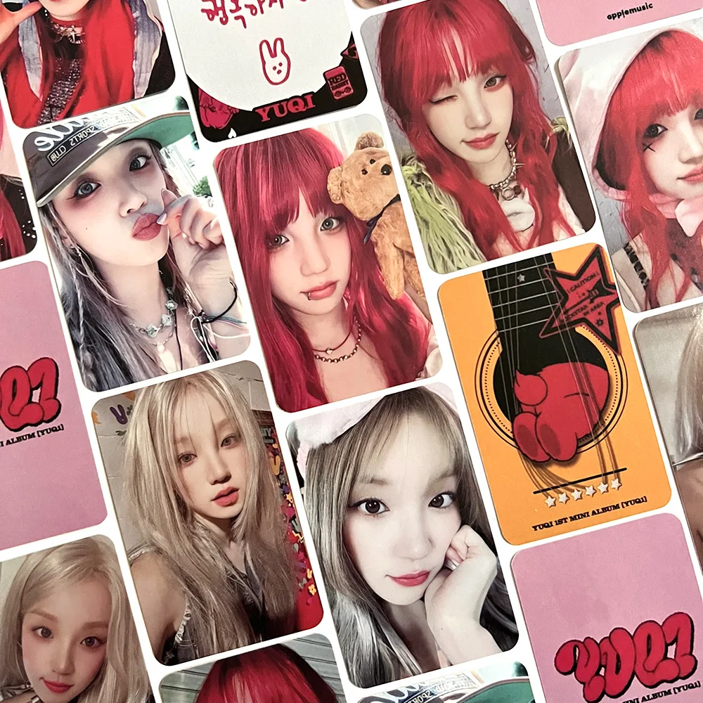(G)I-DLE ウギ YUQ1 KMS 中華 サイン会 6枚セット C Kpop g I-DLE yqi yuq1アルバムカードリスト、sw k4ウサギバー