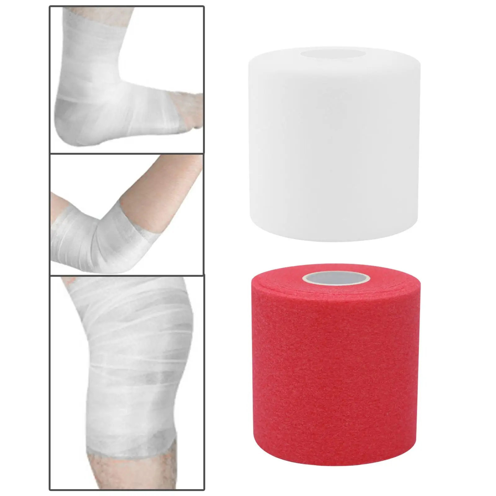 부드러운 스펀지 폼 테이프, 신축성 있는 논스틱 스포츠 프리랩, 운동선수용 발목, 손목, 손, 무릎 통기성 지원 테이프