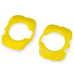 Cleat Covers for Cycling Shoes - Enhanced Protective Covers for Road Bike Pedals (Yellow)