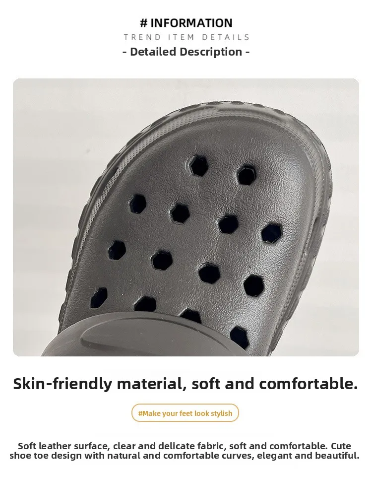 صنادل رجالية صيفية خارجية مضادة للانزلاق أحذية رياضية سفلية ناعمة ملابس شاطئ قابلة للتنفس سهلة الارتداء للشاطئ والبحر