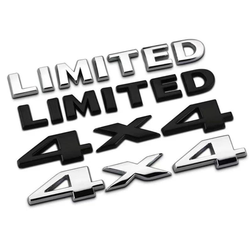 

Car 3D Metal 4X4 Limited Logo Badge Emblem Decals Sticker For Jeep Renegade Compass Grand Cherokee Wrangler JL JK TJ Accessories