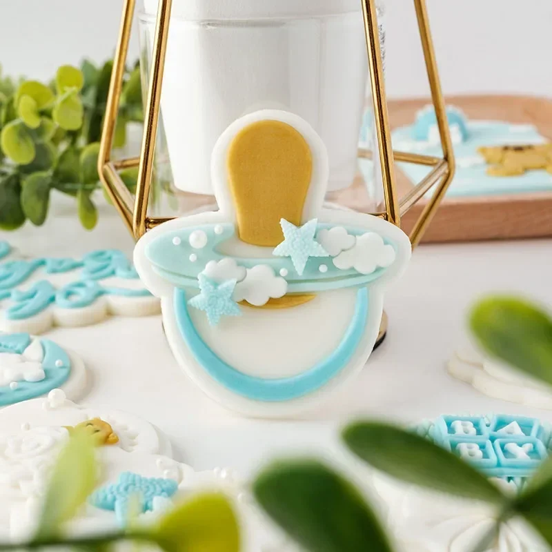 Cartoon Baby Shower Cookie Cutters and Embossers cookie cutter,baking mold,cookie mould,cookie printing mold,baking decorating tools,cookie maker press kit