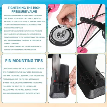 Inflatable Stand Up Paddle Board,Simple Deluxe Premium SUP for All Skill Levels, with Accessories ,Blow Up Stand-Up Paddleboards 6