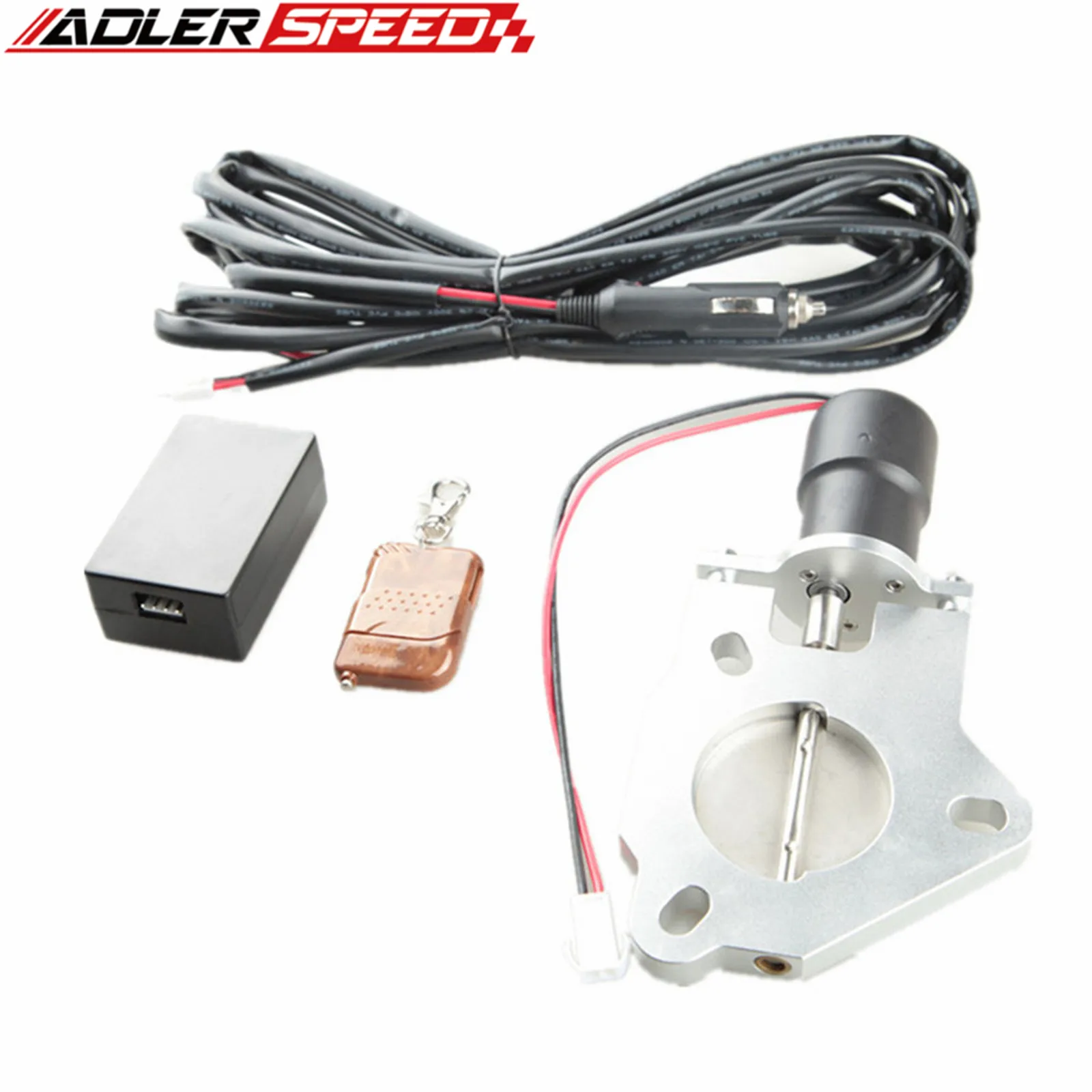 

2.0" 51mm /2.5" 63mm /3.0" 76mm Electric Exhaust Catback Downpipe Cutout Valve Motor + Remote Control