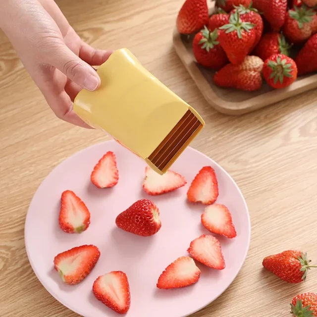 Stainless Steel Strawberry Slicer Tool Portable Strawberry Pedicle Remover  Household Kitchen Gadgets Kitchen Supplies - Fruit & Vegetable Tools -  AliExpress