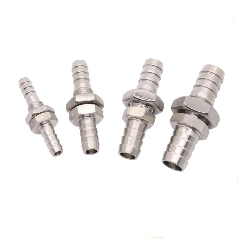 2.5 3 4 5 6 8 10 12 13 14 16 19 20 25 32mm Hose Barb Equal Reducing 304 Stainless Steel Bulkhead Hosetail Pipe Fitting Connector pipe fitting water pipe fitting hose pipe fitting