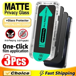 Matte Privacy Glass Screen Protector with Oleophobic Coating and Easy Installation - Matte Privacy Glass (For iPhone 12)