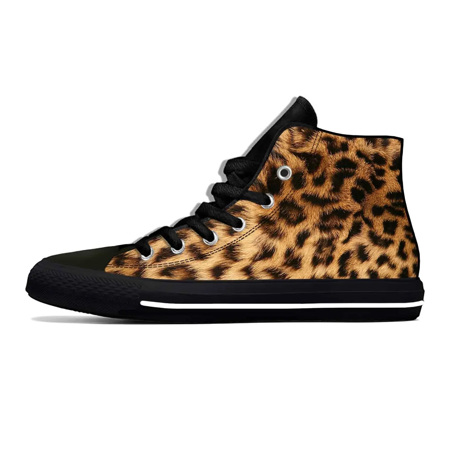 Animal Panther Leopard Print Skin Pattern Fashion Casual Cloth Shoes High Top Comfortable Breathable 3D Print Men Women Sneakers