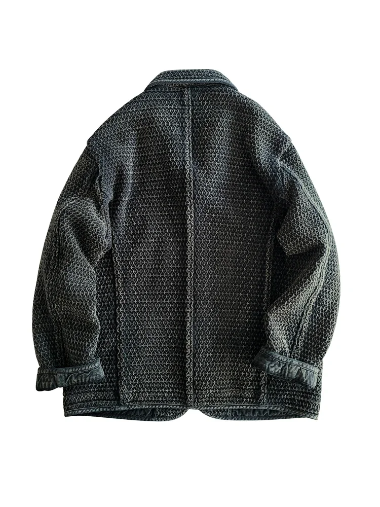 Amekaji Wear Clothes Men Japanese-Style Retro Casual Suit Jacket Men's Autumn And Winter Jacket Good Quality 3
