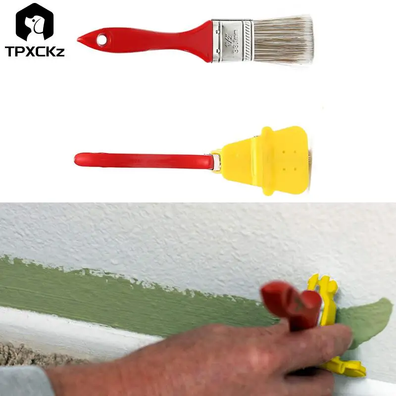 

New 1pcs Edger Paint Brush Paint Roller Professional Clean Cut Tool Multifunctional Paint Edger Roller Brush Wall Painting Tool