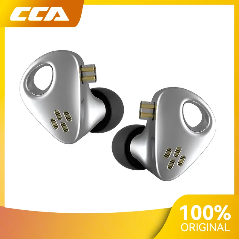 CCA CXS metal aluminum wired headphones HiFi ear-mounted music game subwoofer Physical airflow design of wind tunnel
