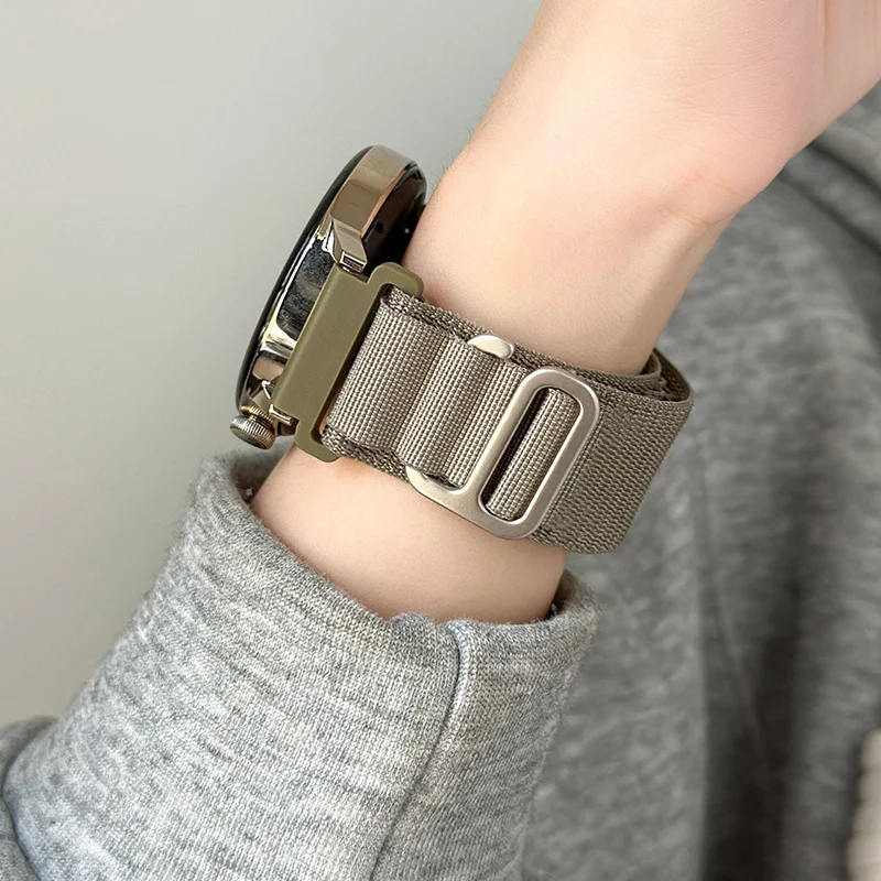 Alpine Loop Nylon Strap Watch Band - 22mm/20mm, Universal Fit
