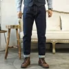 GT-0003 Read Description! Indigo Selvage Washed Slim Fitting Pants Sanforized Raw Denim Jean 12oz 1