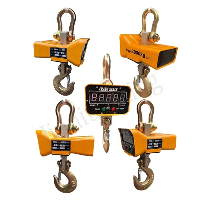 Cheap Price 2000kg Handheld Printing High Quality Lifting Electronic Crane Scale Value Balance Of 3 Tons
