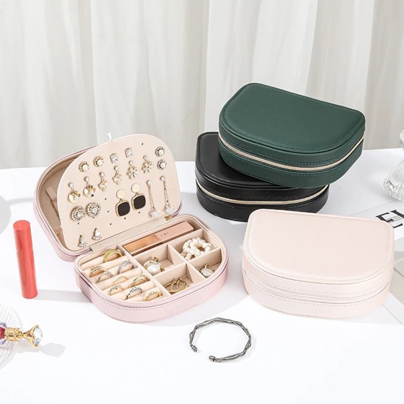

Новинка 2024, портативная шкатулка для хранения ювелирных изделий, Высококачественная Изысканная Вместительная дорожная сумка для ювелирных изделий, шкатулка для ювелирных изделий, Органайзер